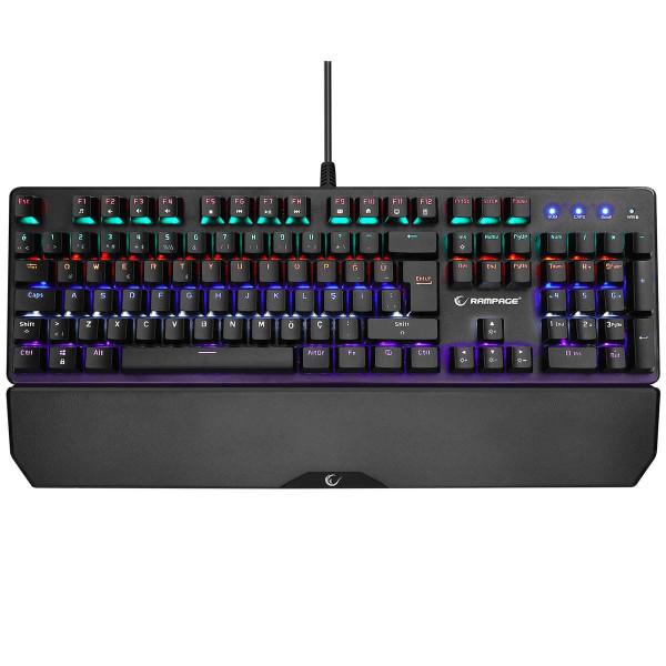 Rampage klawiatura mechaniczna KB-R86 UMBRA Blue Switch Czarna