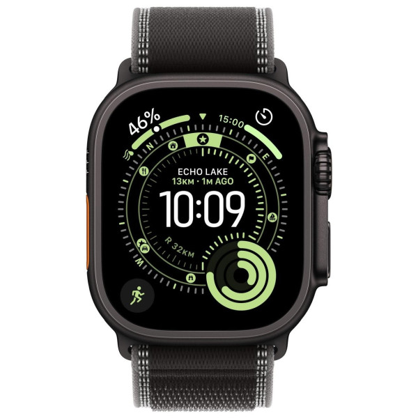 Apple Watch Ultra 3 GPS + Cellular 49mm Black Titanium Case | Black Trail Loop - S/M