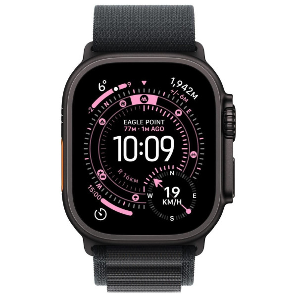 Apple Watch Ultra 3 GPS + Cellular 49mm Black Titanium Case | Black Alpine Loop - Large