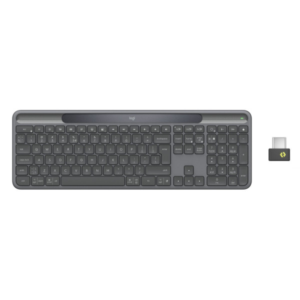 Klawiatura bezprzewodowa Logitech Signature Slim Solar+ K980s for Business grafitowa 920-013764
