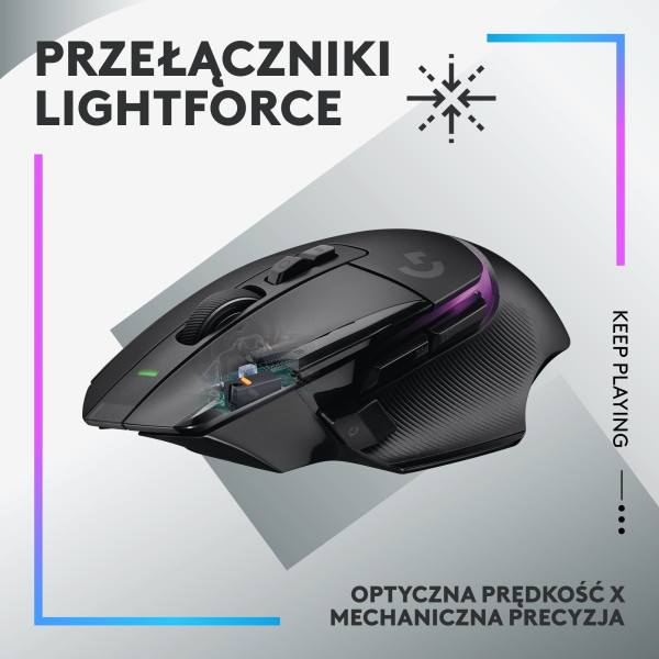 Logitech G502 X Plus Czarna