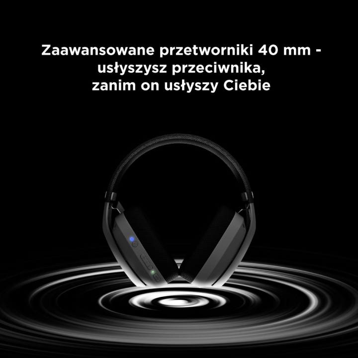 Rampage Słuchawki gamingowe, bezprzewodowe BLITZ z mikrofonem, Bluetooth 5.3, szare