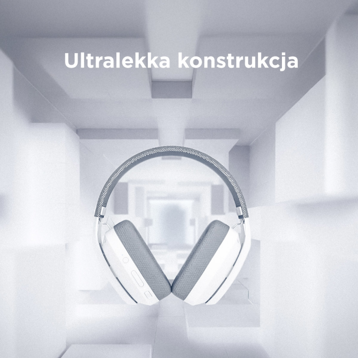 Rampage Słuchawki gamingowe, bezprzewodowe BLITZ z mikrofonem, Bluetooth 5.3, szare