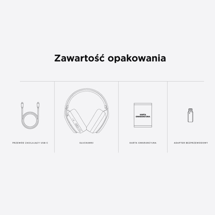 Rampage Słuchawki gamingowe, bezprzewodowe BLITZ z mikrofonem, Bluetooth 5.3, szare