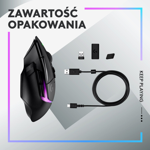 Logitech G502 X Plus Czarna