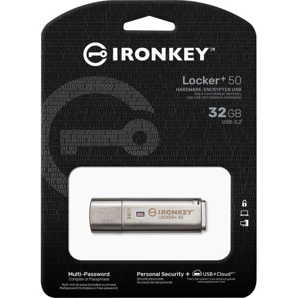 Kingston IronKey Locker+ 50 32GB USB 3.0