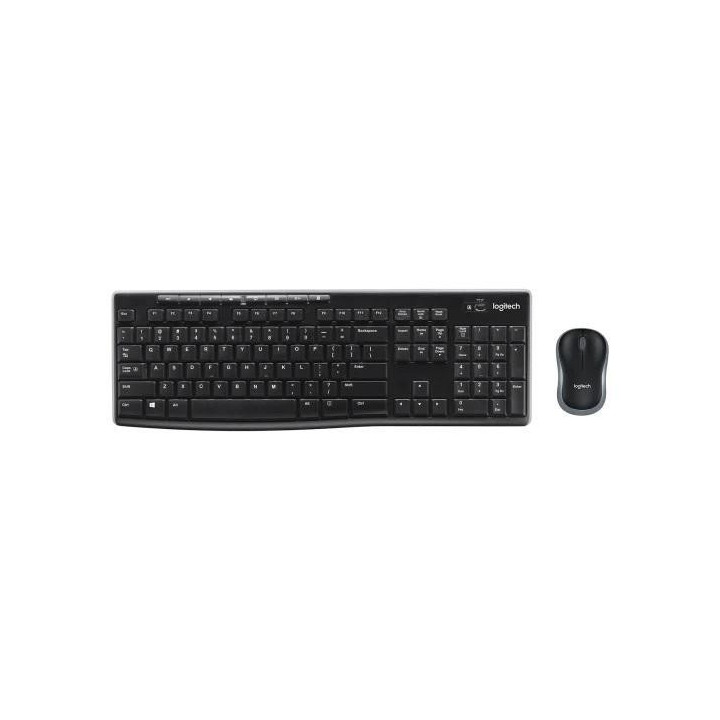 Zestaw bezprzewodowy klawiatura i mysz Logitech MK270 (czarny)