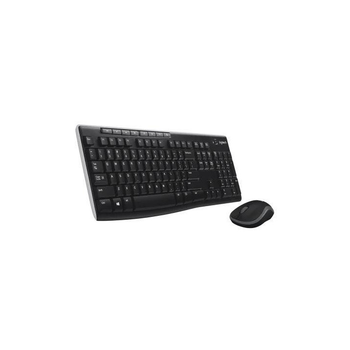 Zestaw bezprzewodowy klawiatura i mysz Logitech MK270 (czarny)