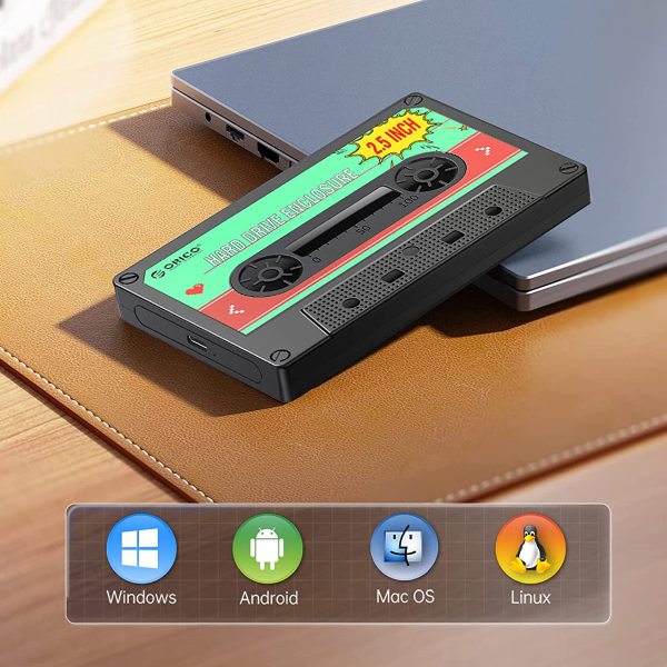 Orico Obudowa dysku SATA 2,5'' USB-C 6Gbps kaseta