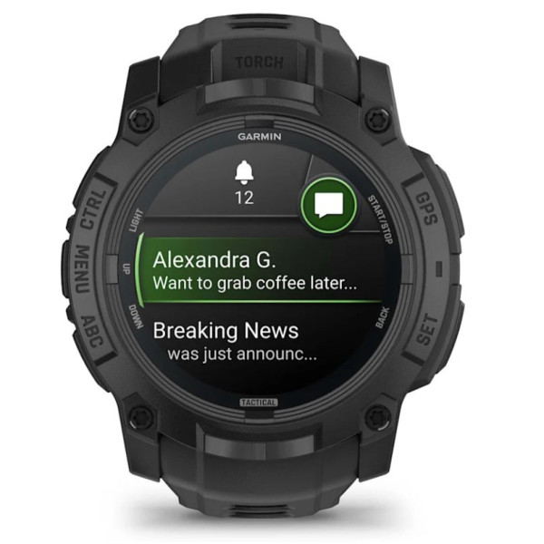 Garmin Instinct 3 AMOLED Tactical 50mm czarny