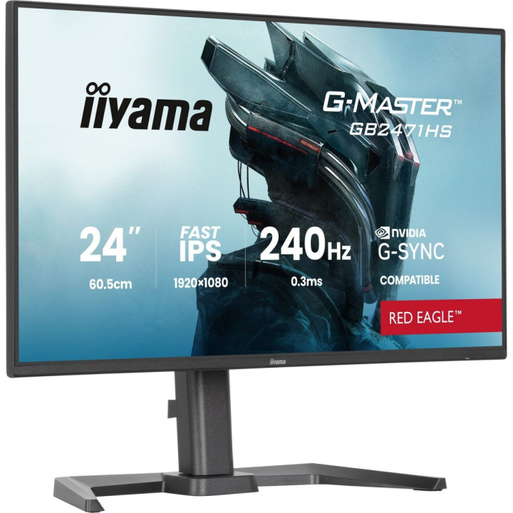 iiyama G-Master GB2471HS-B1 Red Eagle - 240Hz | Full HD | Fast IPS | 23.8''