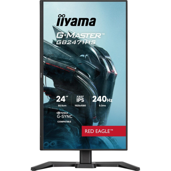 iiyama G-Master GB2471HS-B1 Red Eagle - 240Hz | Full HD | Fast IPS | 23.8''