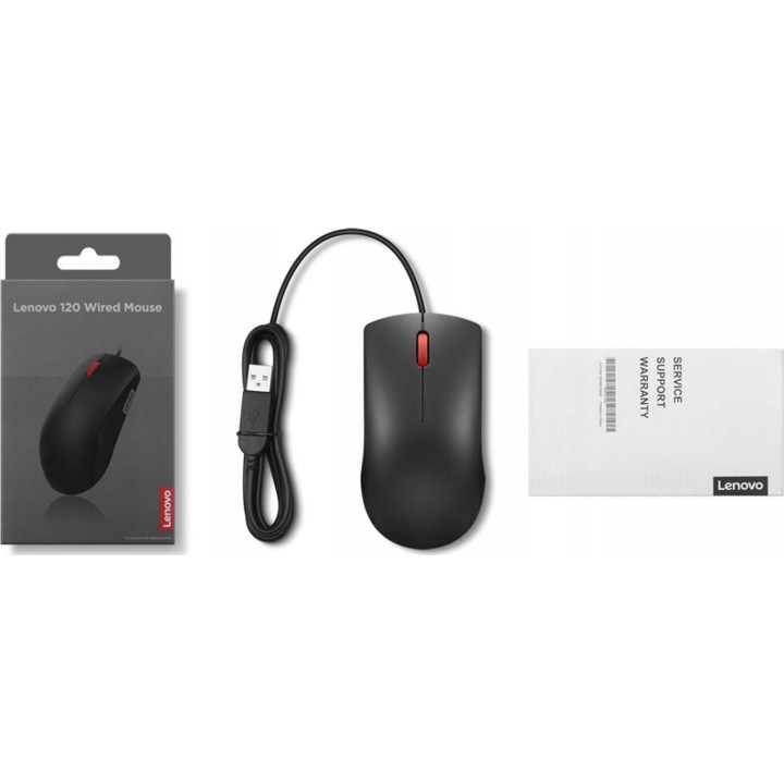 Lenovo 120 Wired Mouse GY51L52636