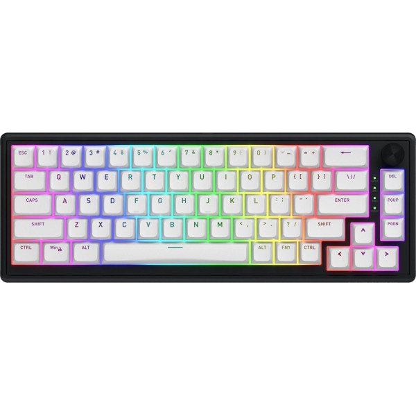 Klawiatura dla graczy Hator Skyfall 65 MAG ULTRA 8K magnetyczna czarno-czarna