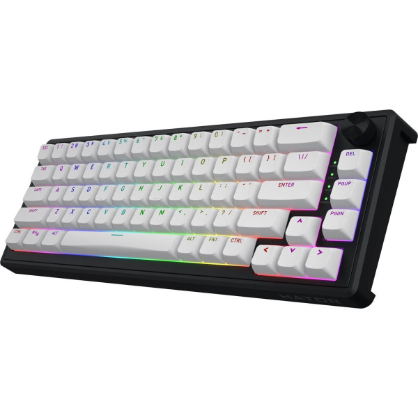 Klawiatura dla graczy Hator Skyfall 65 MAG ULTRA 8K magnetyczna czarno-czarna