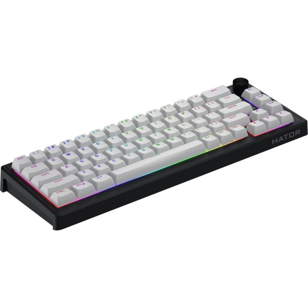 Klawiatura dla graczy Hator Skyfall 65 MAG ULTRA 8K magnetyczna czarno-czarna