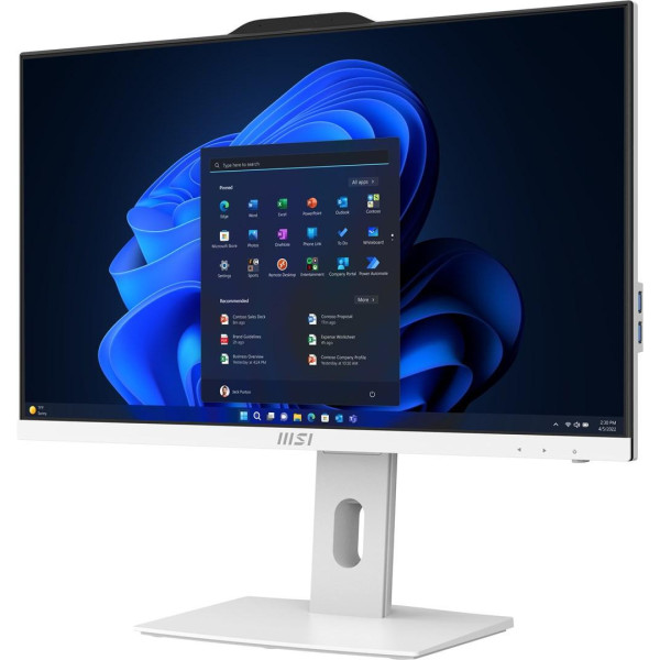 MSI AIO PRO AP242P 14M-859EU i7-14700  23 8  IPS LED FHD Non-Touch Anti-Glare 16GB SSD1TB M.2 AX211 WiFi 6E Windows 11 Pro White
