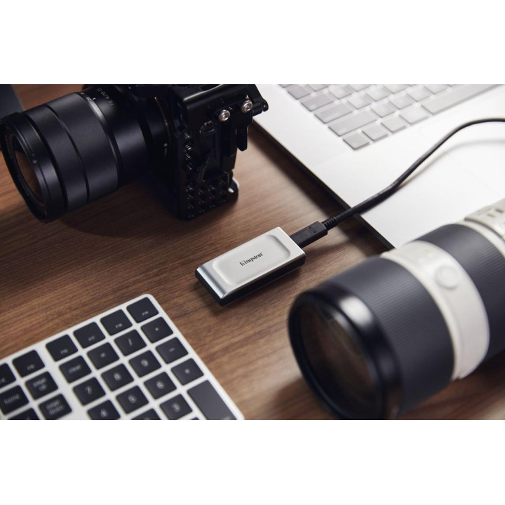 Dysk zewnętrzny SSD Kingston XS2000 (500GB; USB 3.2; srebrny; SXS2000/500G)