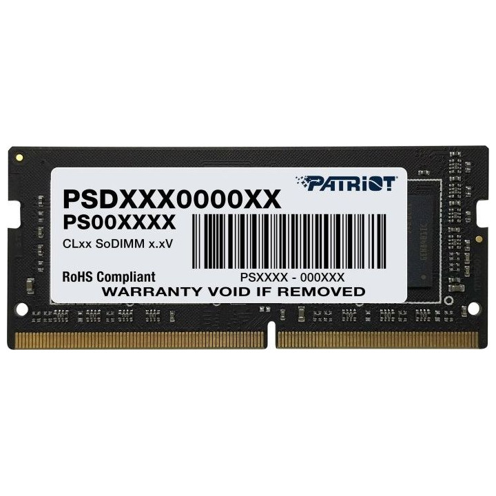 PATRIOT SO-DIMM DDR4 8GB 3200MHz Rank1
