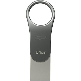 Pendrive Silicon Power Mobile C80 64GB Dual USB 3.1/Type-C Silver (SP064GBUC3C80V1S)