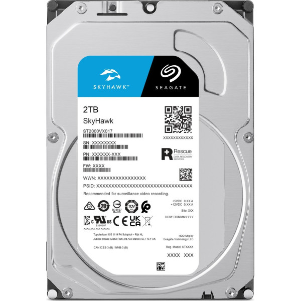 Dysk twardy HDD Seagate SkyHawk 2TB 3 5 SATA ST2000VX017