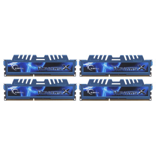 Zestaw pamięci G.SKILL RipjawsX F3-1600C9Q-32GXM (DDR3 DIMM; 4 x 8 GB; 1333 MHz; CL9)