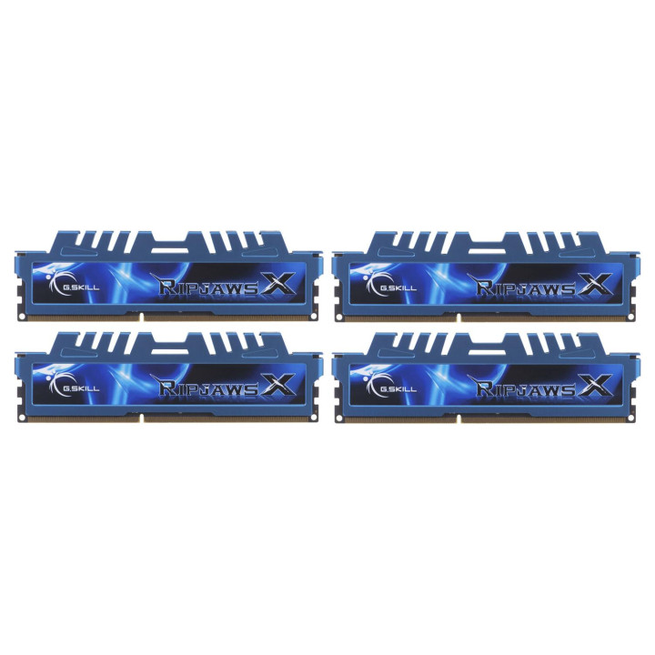 Zestaw pamięci G.SKILL RipjawsX F3-1600C9Q-32GXM (DDR3 DIMM; 4 x 8 GB; 1333 MHz; CL9)