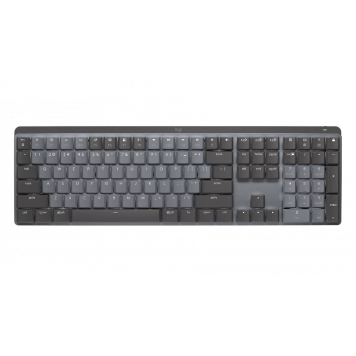 Klawiatura bezprzewodowa Logitech MX Mechanical Clicky grafitowa - 920-010759