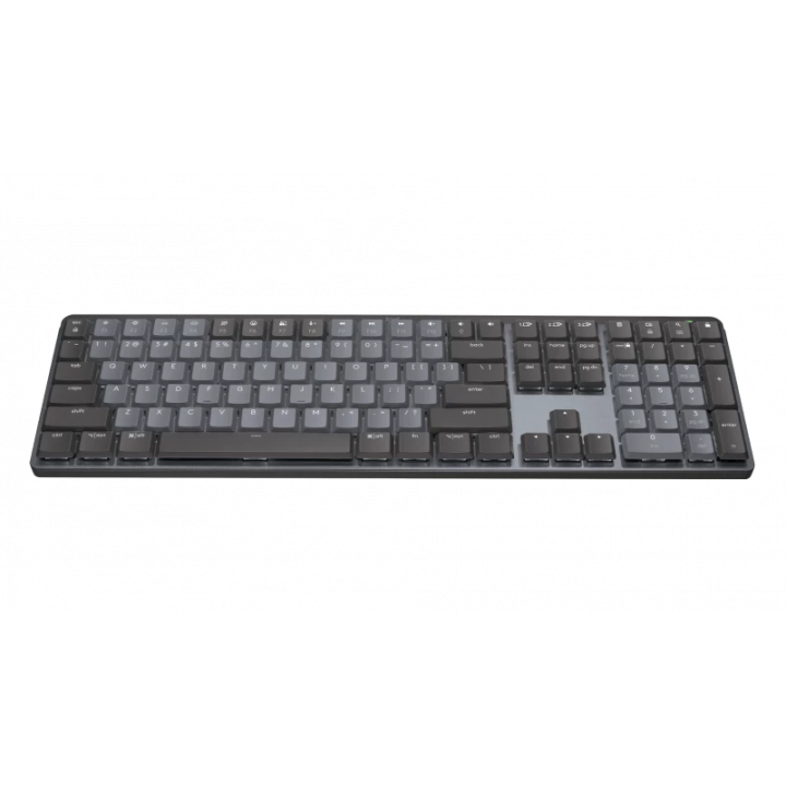 Klawiatura bezprzewodowa Logitech MX Mechanical Clicky grafitowa - 920-010759