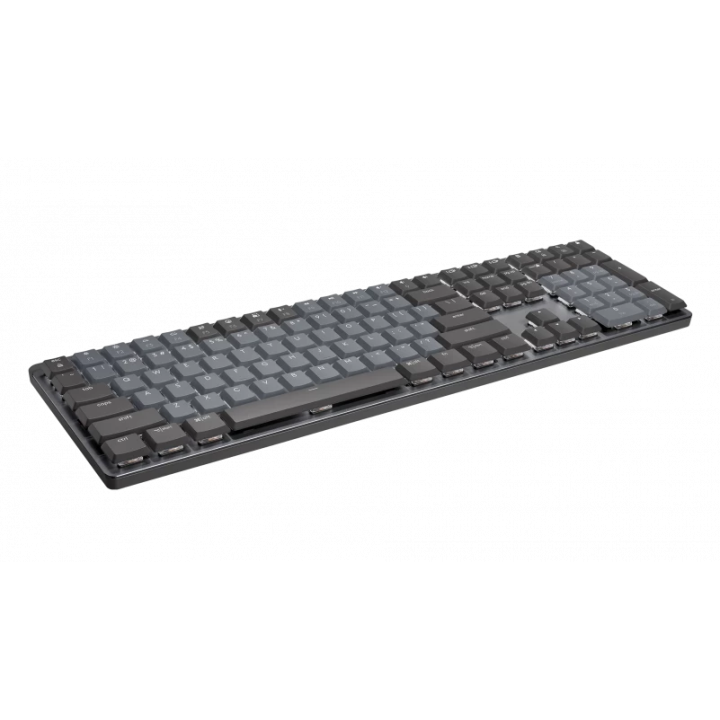 Klawiatura bezprzewodowa Logitech MX Mechanical Clicky grafitowa - 920-010759