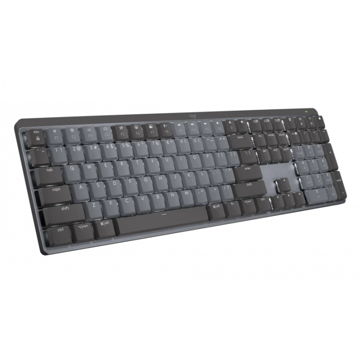 Klawiatura bezprzewodowa Logitech MX Mechanical Clicky grafitowa - 920-010759