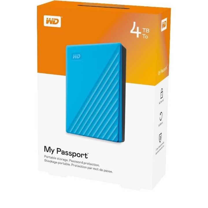 WD My Passport 4TB niebieski