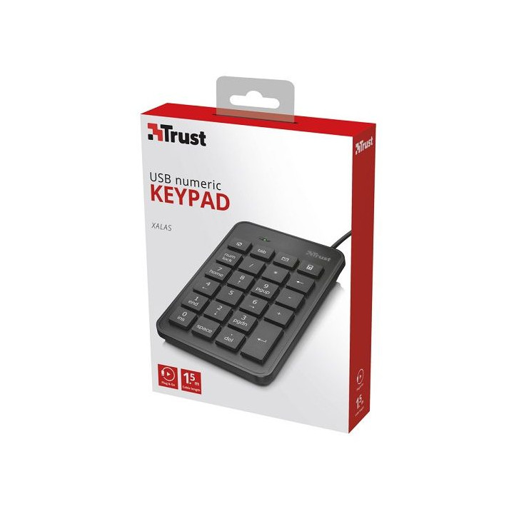 KLAWIATURA NUMERYCZNA TRUST Xalas USB
