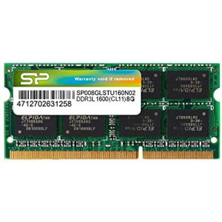 Pamięć RAM Silicon Power SODIMM DDR3 8GB (1x8GB) 1600MHz CL11 1.35V Low Voltage