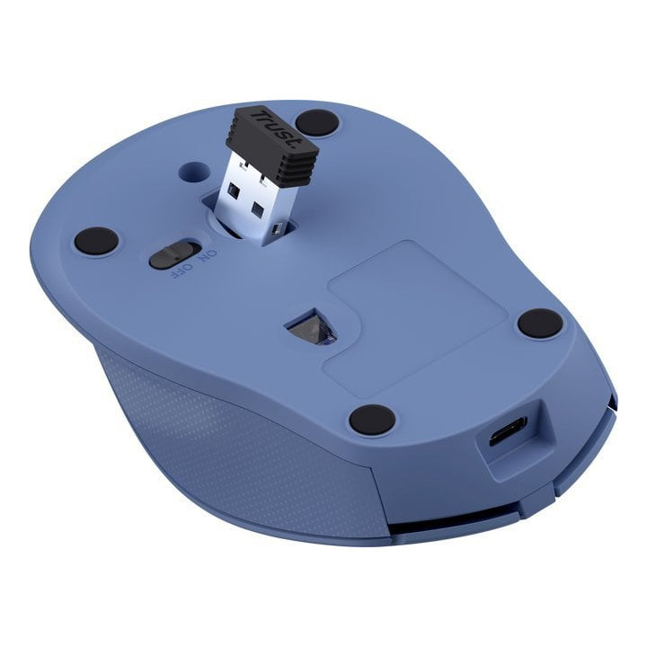 Mysz TRUST ZAYA Wireless Rechargeable Mouse BLUE (25039)