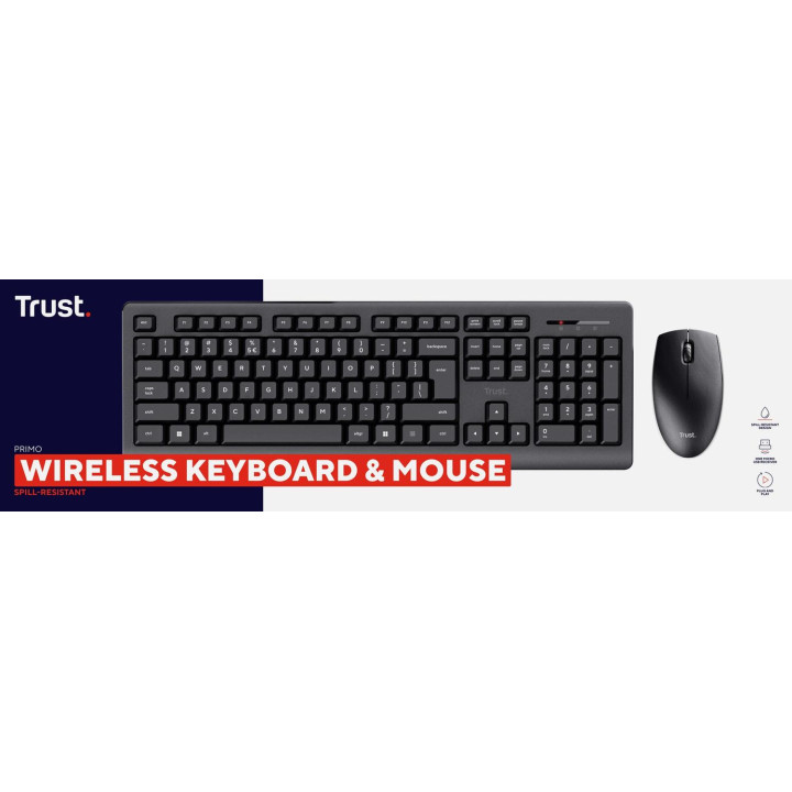 Zestaw KLAWIATURA + MYSZ TRUST PRIMO Wireless