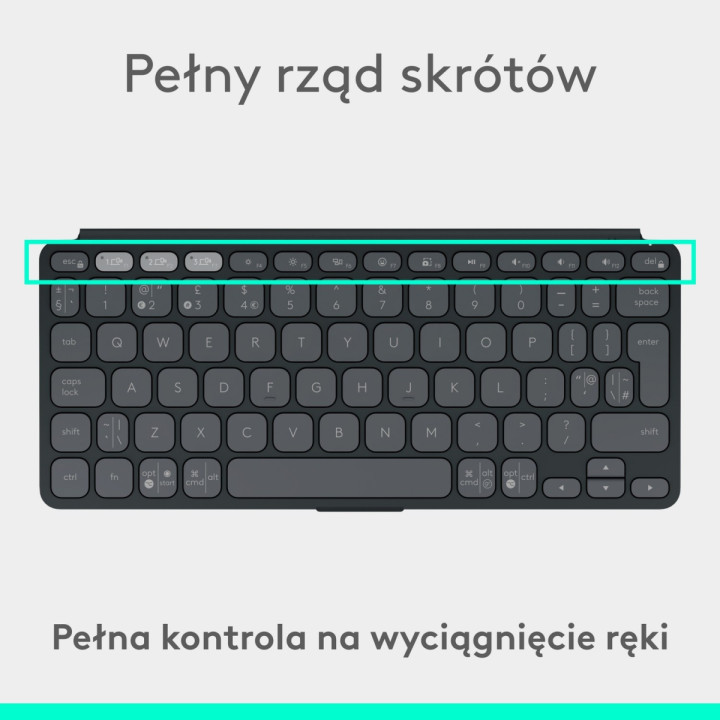 Logitech Keys To Go 2 Grafitowy