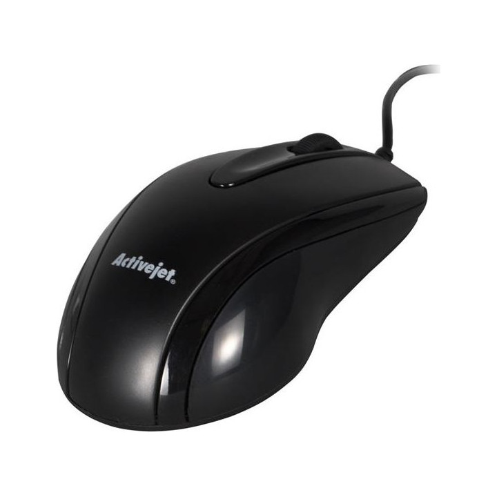 Mysz Activejet AMY-083 (optyczna; 1000 DPI; kolor czarny)