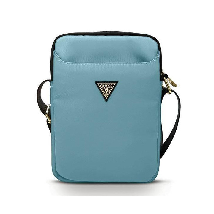 GUESS TORBA GUTB10NTMLLB 10" NIEBIESKI /BLUE NYLON TRIANGLE LOGO
