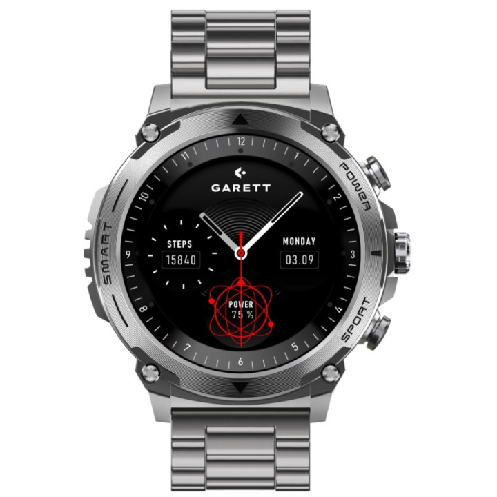 Garett Atom Srebrny stalowy