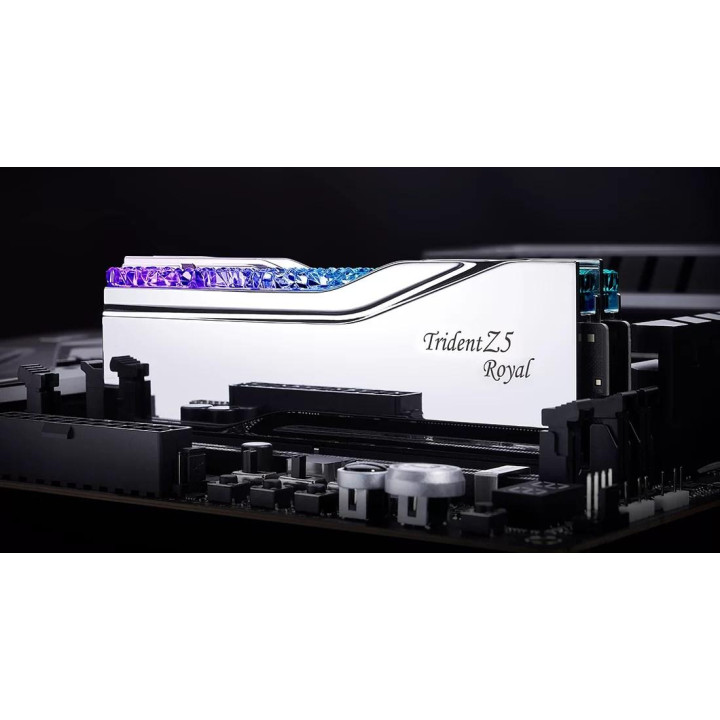 G.SKILL TRIDENT Z5 ROYAL RGB DDR5 2X16GB 6000MHZ CL28 SILVER F5-6000J2836G16GX2-TR5S