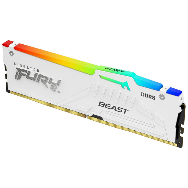 Pamięć - Kingston Fury Beast White RGB EXPO 64GB [2x32GB 6000MHz DDR5 CL30 DIMM]
