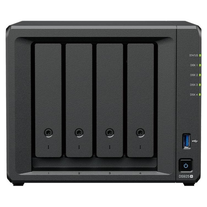 Synology DS925+ /8T | 4-zatokowy serwer NAS w zestawie z dyskami o łącznej pojemności 8TB, Tower