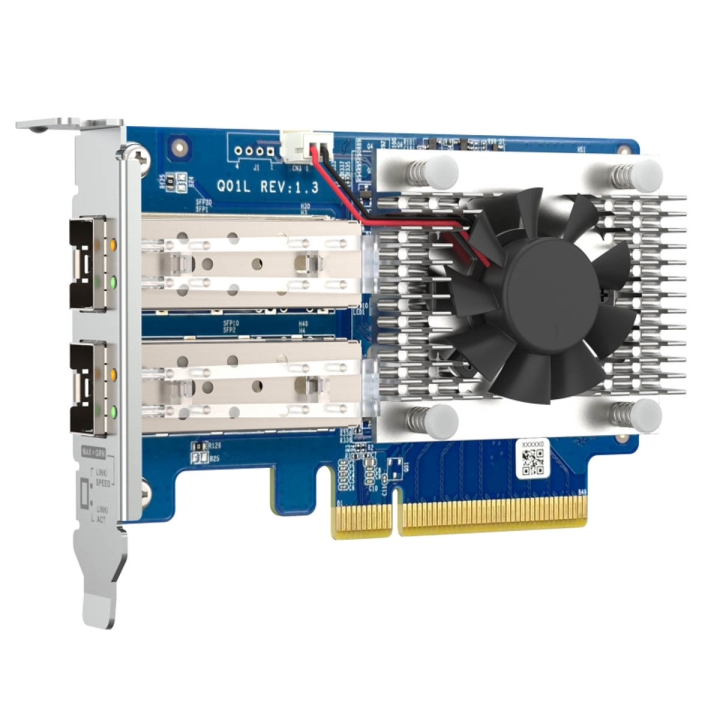 QNAP QXG-10G2SF-NXE | 2-portowa sieciowa karta rozszerzeń 10GbE SFP+