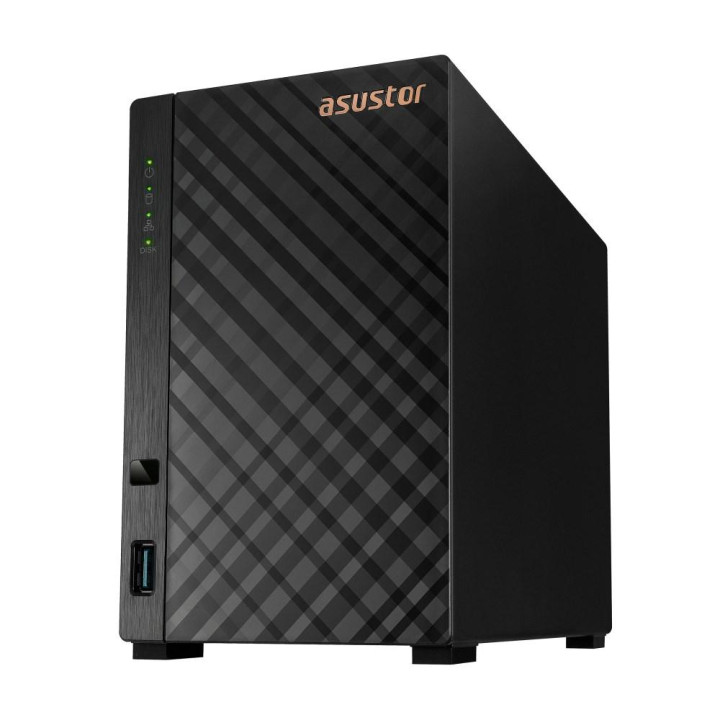 NAS Asustor AS1102TL; Tower; 2x (3.5  SATA HDD); Realtek RTD1619B ; 1GB DDR4  1x 1GbE   1x USB 3.2  1x USB 2.0