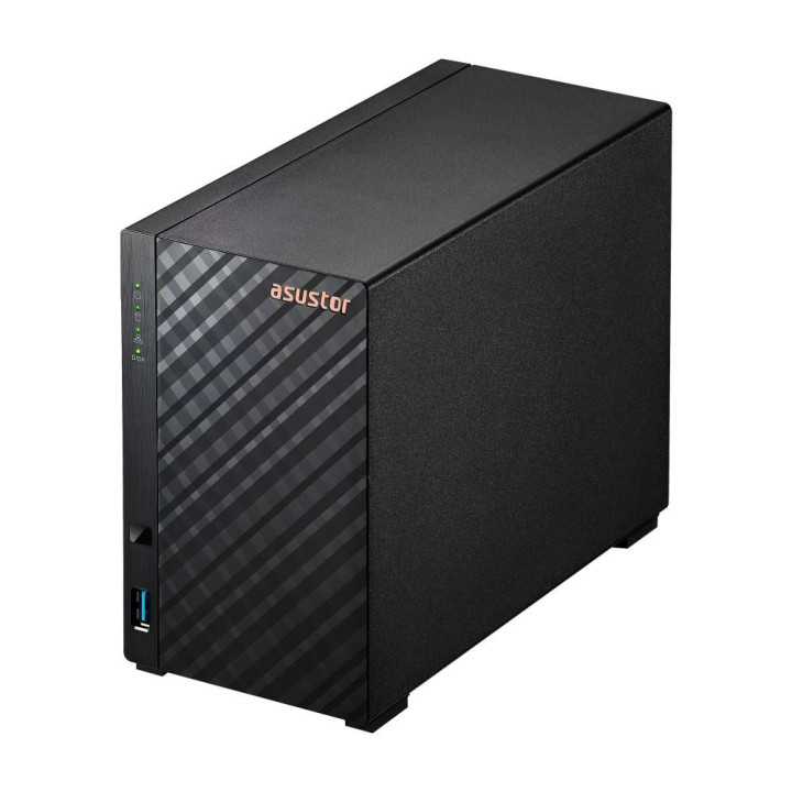 NAS Asustor AS1102TL; Tower; 2x (3.5  SATA HDD); Realtek RTD1619B ; 1GB DDR4  1x 1GbE   1x USB 3.2  1x USB 2.0