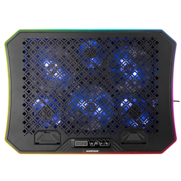 Rampage Podstawka Podkładka chłodząca pod laptopa 10-19" LED USB RGB cicha