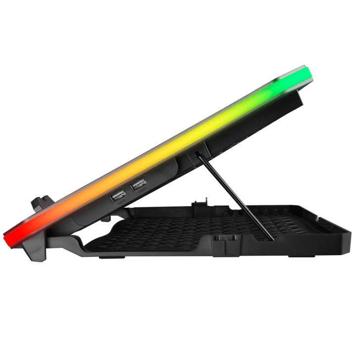 Rampage Podstawka Podkładka chłodząca pod laptopa 10-19" LED USB RGB cicha