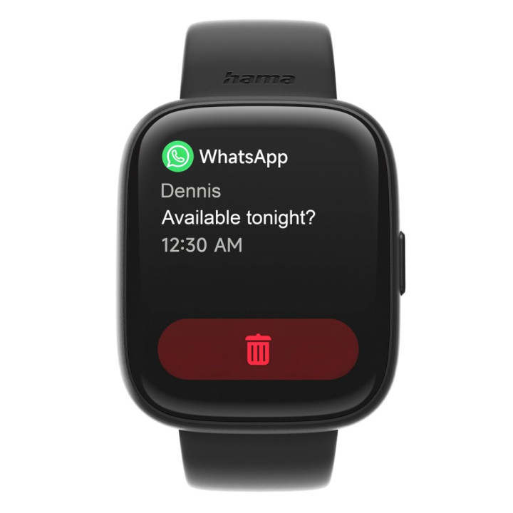 Hama Smartwatch 4000 kwadratowy, czarny