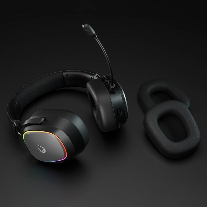 Słuchawki - Rampage RETSU BT 2.4G RGB czarne